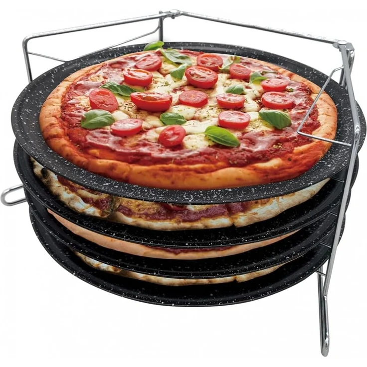 Kinghoff Kinghoff Set mit 4 Pizzabackblechen 12170 – Bild 2