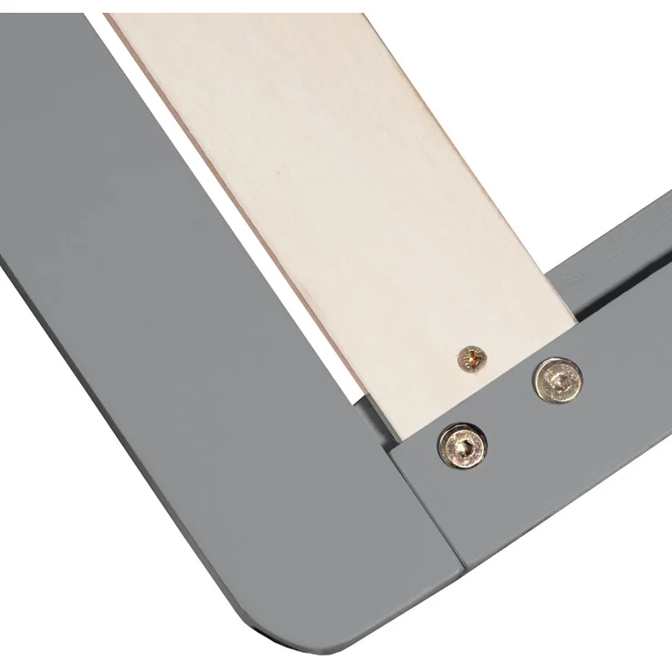 Holzbett 90x200 mit Matratze Holzbettrahmen Grau Palettenbett Einzelbett Bett Massiv Holz Bettgestell – Bild 7