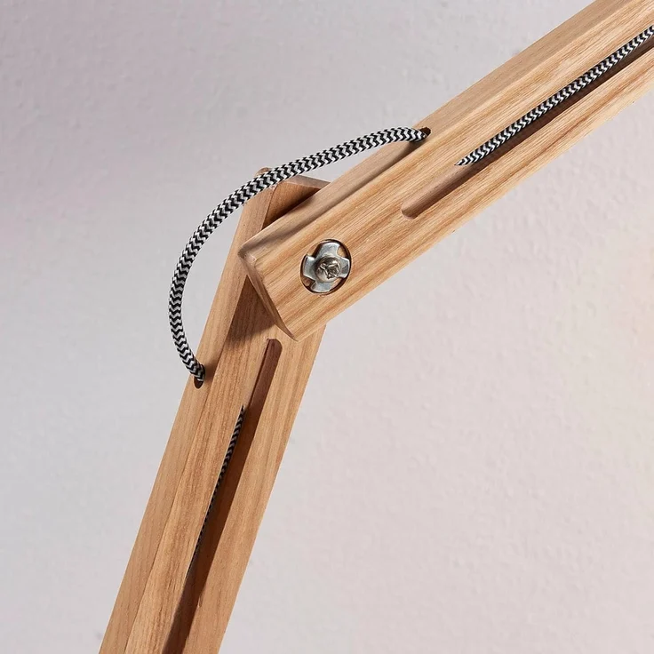 Lindby Stehlampe Shivanja, Holz IP20, 1 x 60 W – Bild 8