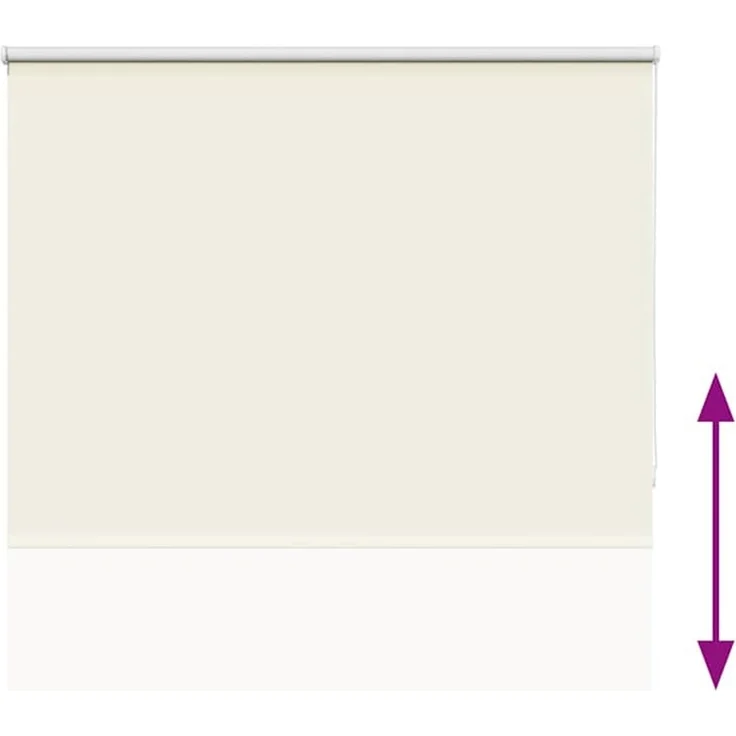 vidaXL Verdunkelungsrollo Cremeweiß 145x210cm Stoffbreite 141,6cm 4011709 – Bild 8