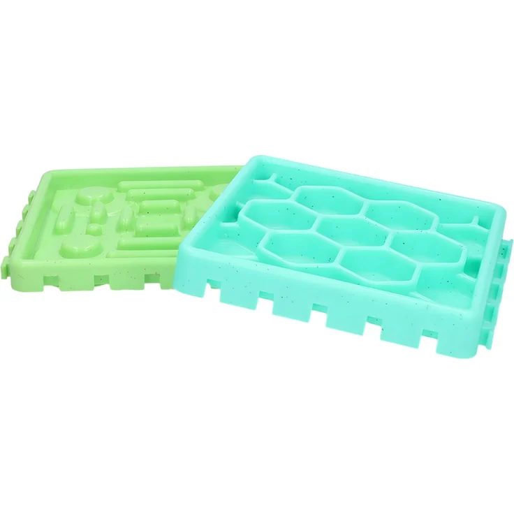 Pawise Hunde Fressnapf-Kombination Slow Feeding Set, 14 x 14 cm – Bild 1