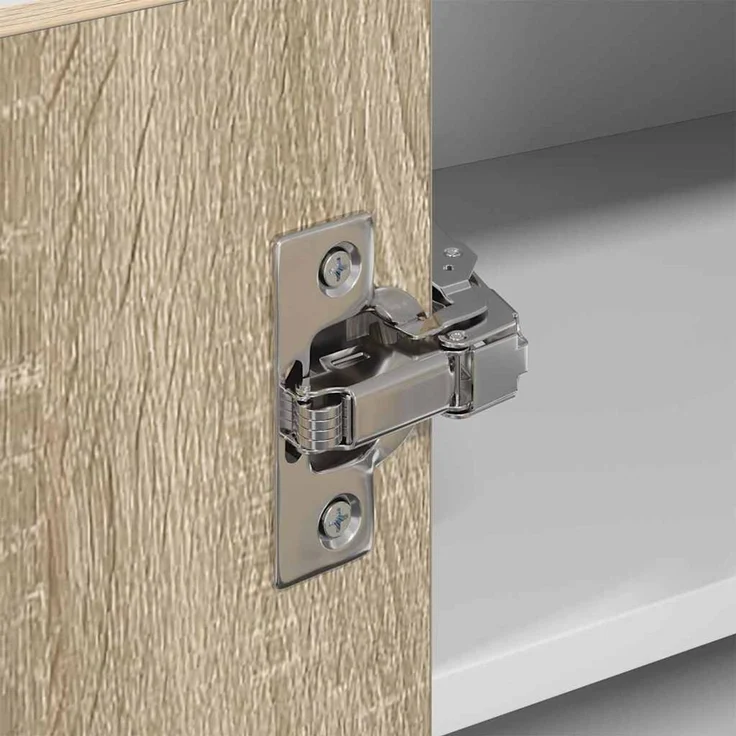 vidaXL Hängeschrank mit Speicher Sonoma-Eiche und Weiß 57 x 57 x 40 cm 884188 – Bild 9