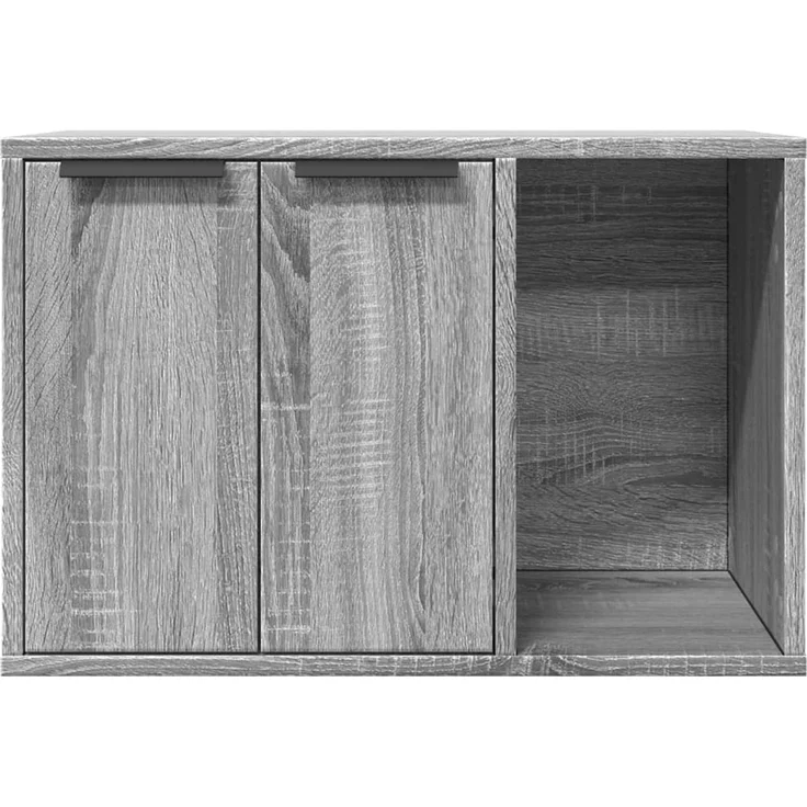 vidaXL Katzenklo Grau Sonoma 60x40x40 cm Holzwerkstoff 857729 – Bild 5