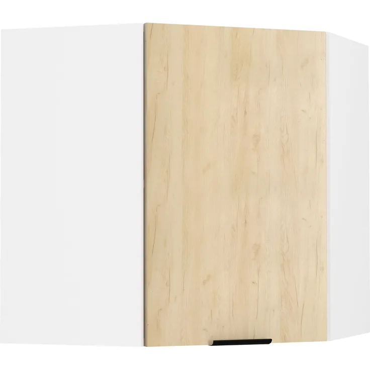 VCM Küchenmöbel Hängeschrank Fasola 919334 Weiß / Honig-Eiche H. 60 x B. 57 x T. 57 cm