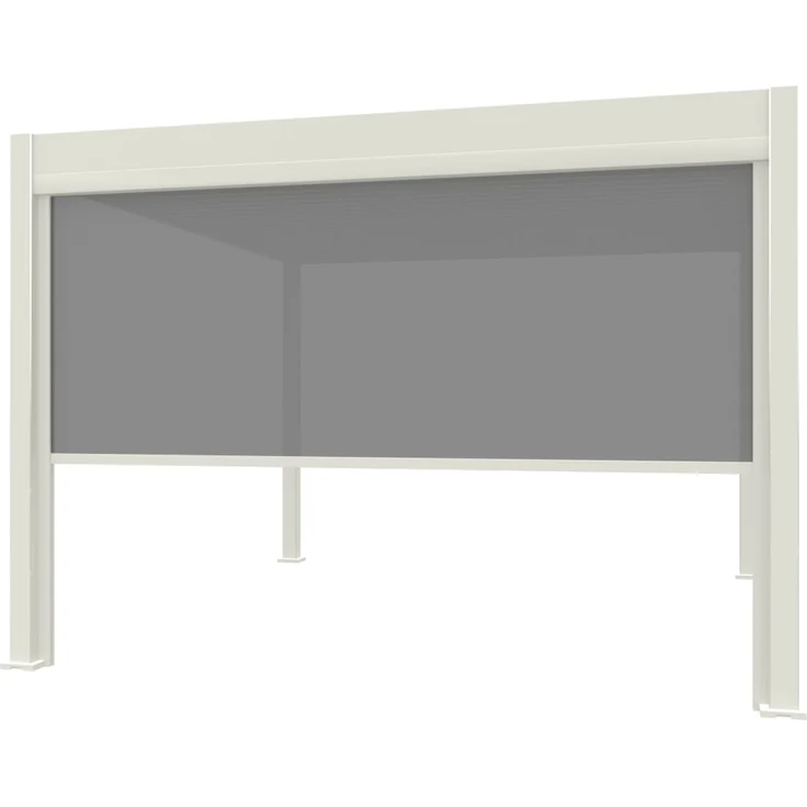 Weide Sonnenrollo für Weide Pergola | weiß – Bild 1