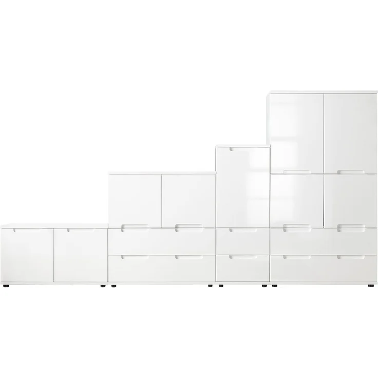 Kommode self Nelli 5 / self Nellli 5, Holzwerkstoff, Weiß, 90 x 52 x 40 cm – Bild 2