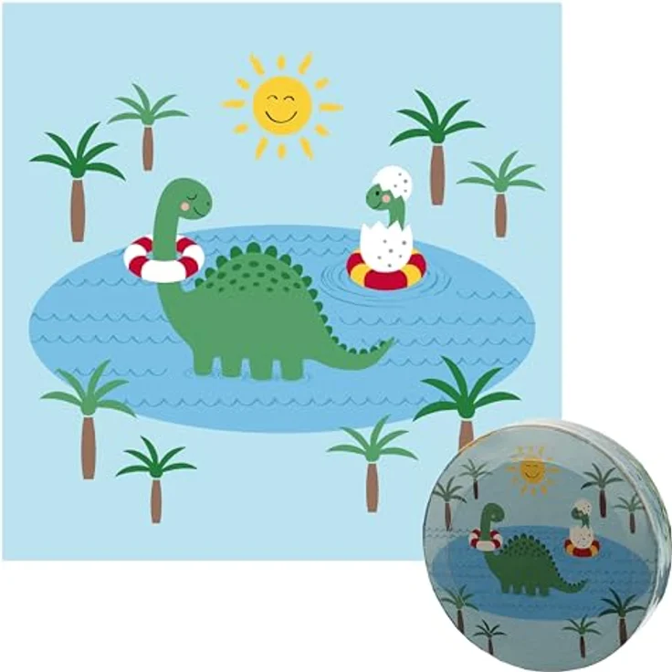 CEPEWA Handtuch Magisches Handtuch 72er Set Display 6 Motive 30x30cm Baumwolle Tuch – Bild 6