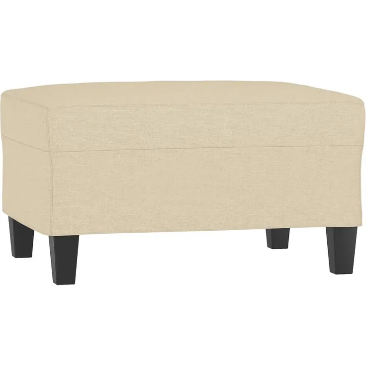 vidaXL Fußhocker Creme 70 x 55 x 41 cm Stoff [349349]
