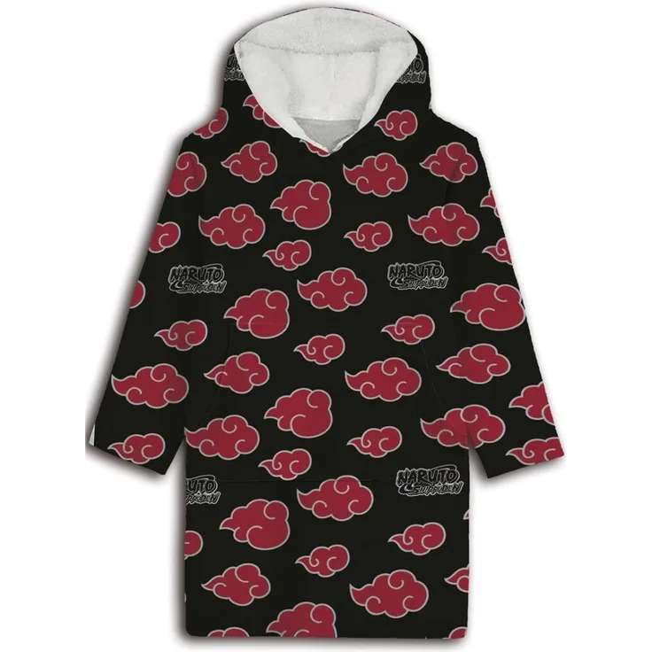 Naruto Hoodie Decke mit Kapuzenpullover Sweatshirt 76 x 58 x 4 cm