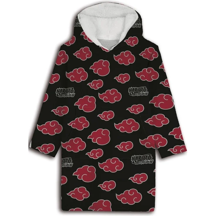 Naruto Hoodie Decke mit Kapuzenpullover Sweatshirt 76 x 58 x 4 cm – Bild 1
