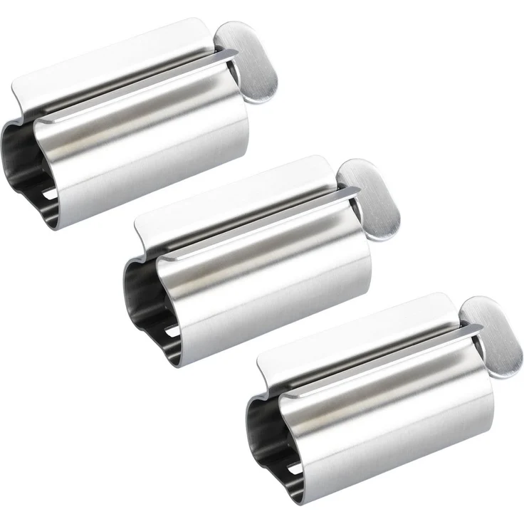 Maximex Tubenquetscher Tubenpresse EDELSTAHL (3 St), Edelstahl, mit Stehfunktion, für Zahnpasta-, Creme- & Lebensmitteltuben – Bild 5