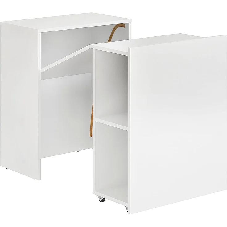 KOMTO Schreibtisch KOMTO Schreibtisch mit Stauraum – PC Tisch, Tisch FOLDY 128x60x75 cm – Bild 8
