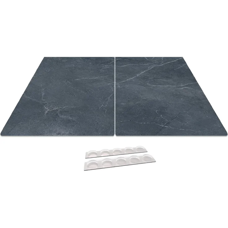 ALLboards Schneidebrett Glas Herdabdeckplatte Schneidebrett 2er Set Multi-Platte – Bild 6