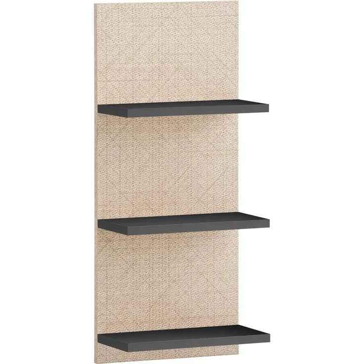 Schildmeyer Regal Sander 160315, anthrazit/Canasta Dekor, 30,3 x 17,5 x 70,2 cm