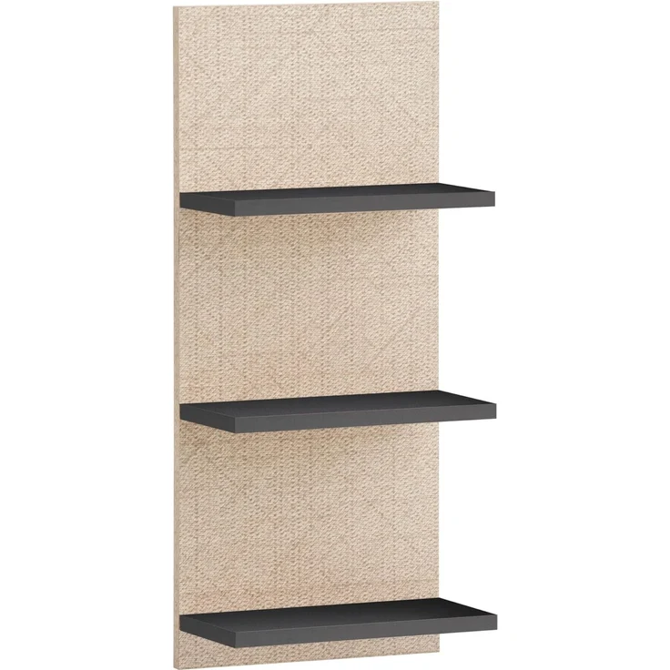 Schildmeyer Regal Sander 160315, anthrazit/Canasta Dekor, 30,3 x 17,5 x 70,2 cm