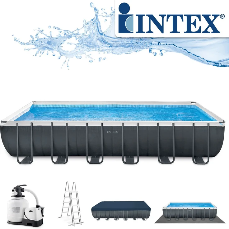 INTEX Ultra XTR Frame Pool 732x366x132 + Salzwasser 26368 – Bild 1