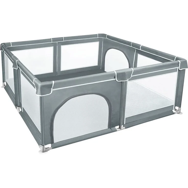 JEOBEST Laufgitter XL Sicherheitsspielplatz Schutzgitter - 180x150x66cm, (Baby Krabbelgitter, 1-tlg), mit atmungsaktivem Netz, Tragetasche – Bild 1