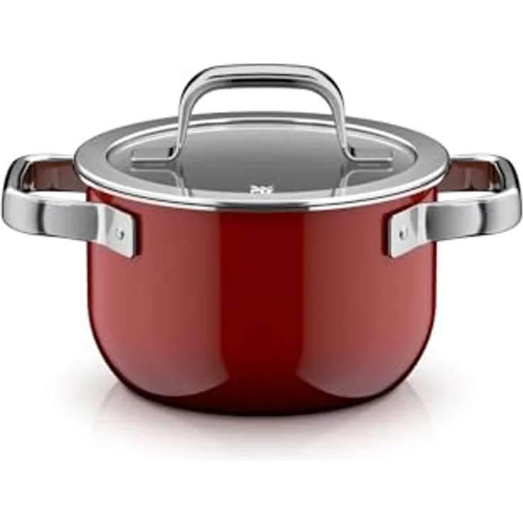 WMF Kochtopf Fusiontec Mineral Pro, Edelstahl, Glas (1-tlg), kratzfeste Oberfläche, wärmereduzierende Hohlgriffe, Made in Germany