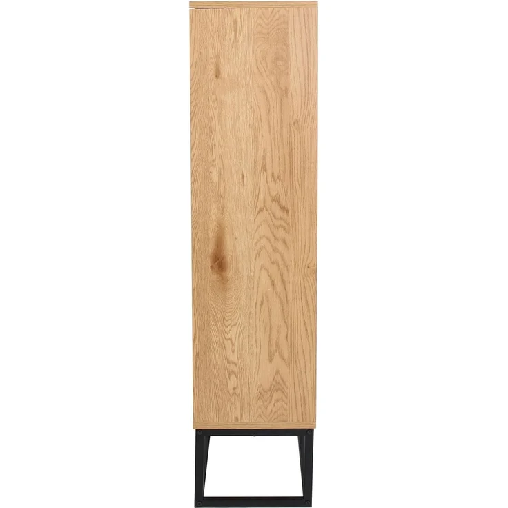 CaliCosy Bücherregal mit 2 Schubladen 5 Ablagen H120 cm - Helles Holz – Bild 7