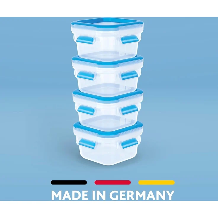 Emsa Frischhaltedose Clip & Close, Kunststoff, (Set, 8-tlg, 4 Frischhaltedose mit Deckel), dicht, hygienisch, unbedenklich, spülmaschinengeeignet – Bild 5