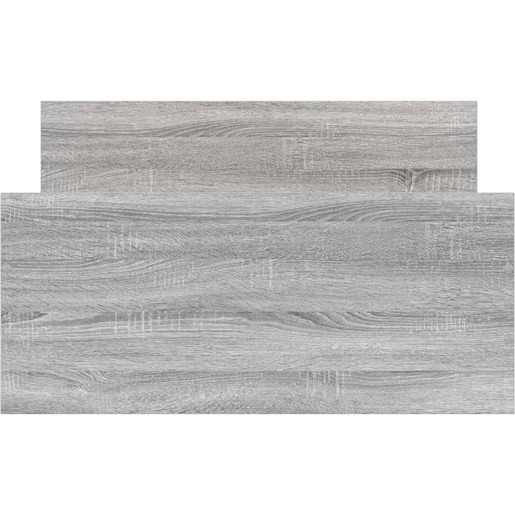 vidaXL Bettgestell mit Kopfteil Grau Sonoma 80 x 200 cm Holzwerkstoff 8009031 – Bild 4