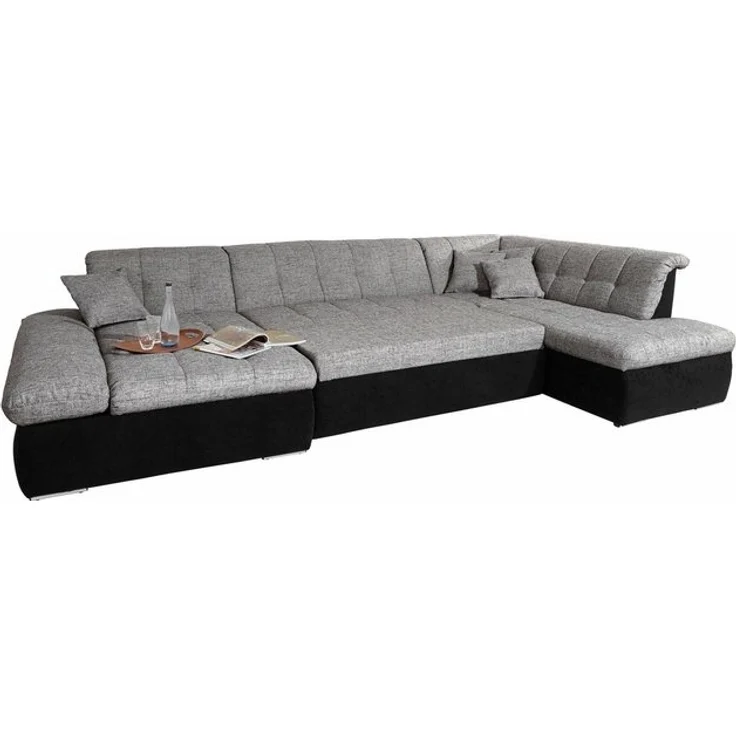 DOMO collection Wohnlandschaft Moric U-Form auch in Cord, im XXL-Format, wahlweise mit Bettfunktion und Armlehnenverstellung – Bild 4