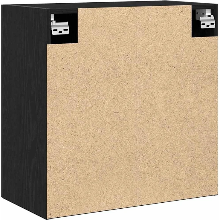 vidaXL Wandschrank Schwarz Eichen-Optik 60 x 30 x 60 cm Holzwerkstoff 862799 – Bild 5