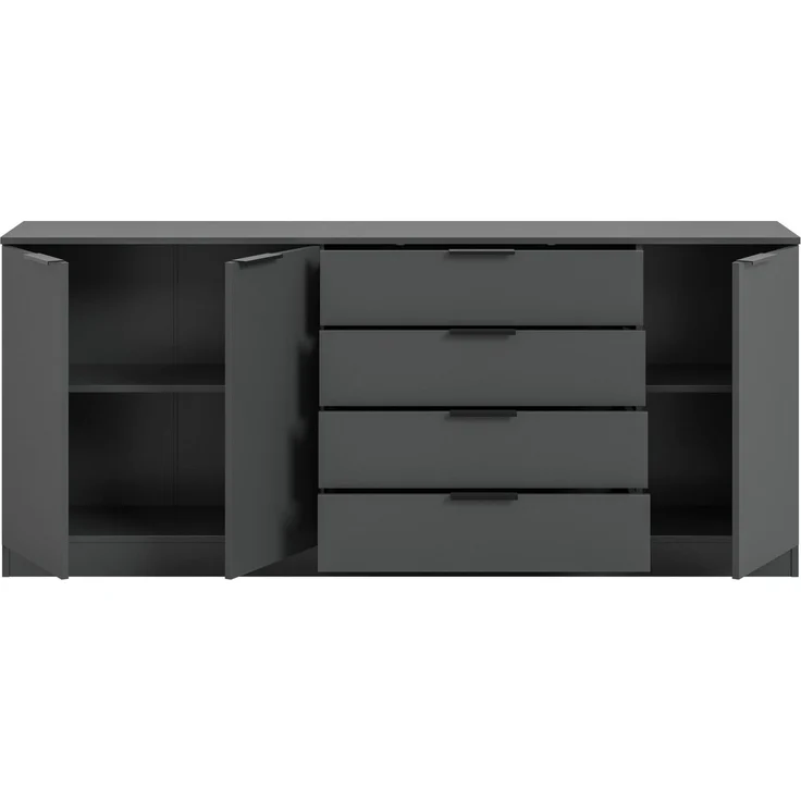 Home affaire Sideboard SKARDE, Breite 185 cm, 4 Schubkästen, 3 Türen, viel Stauraum (in verschiedenen Farben und Breiten erhältlich, individuell einsetzbar), Kommode, Anrichte, Schubkastenkommode, Schuhschrank, Schrank – Bild 4