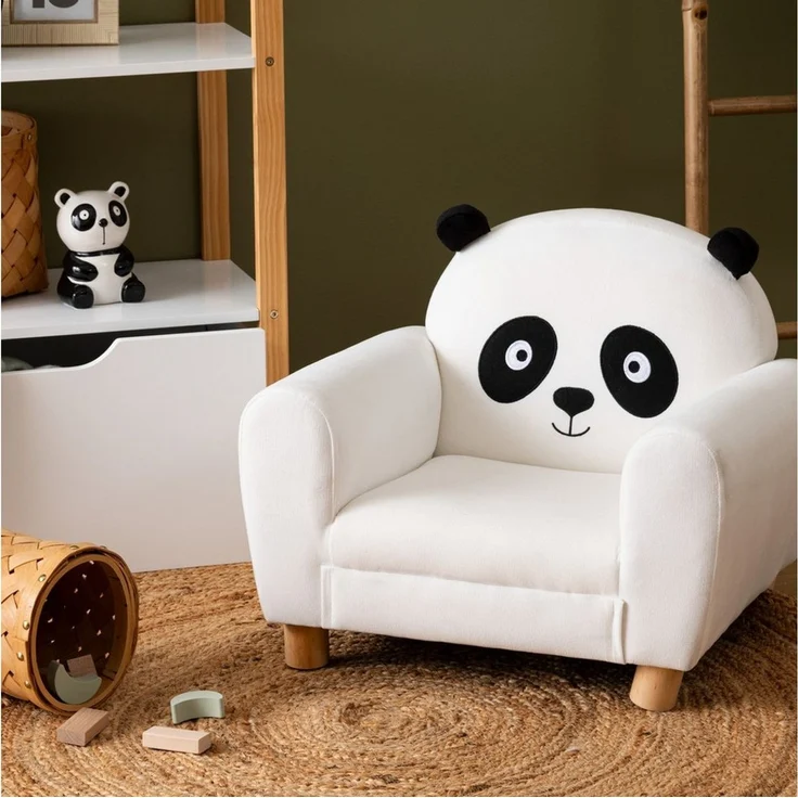 Atmosphera Créateur d'intérieur Kindersessel Kinderstuhl Panda, 53 × 43 × 43,5 cm – Bild 1