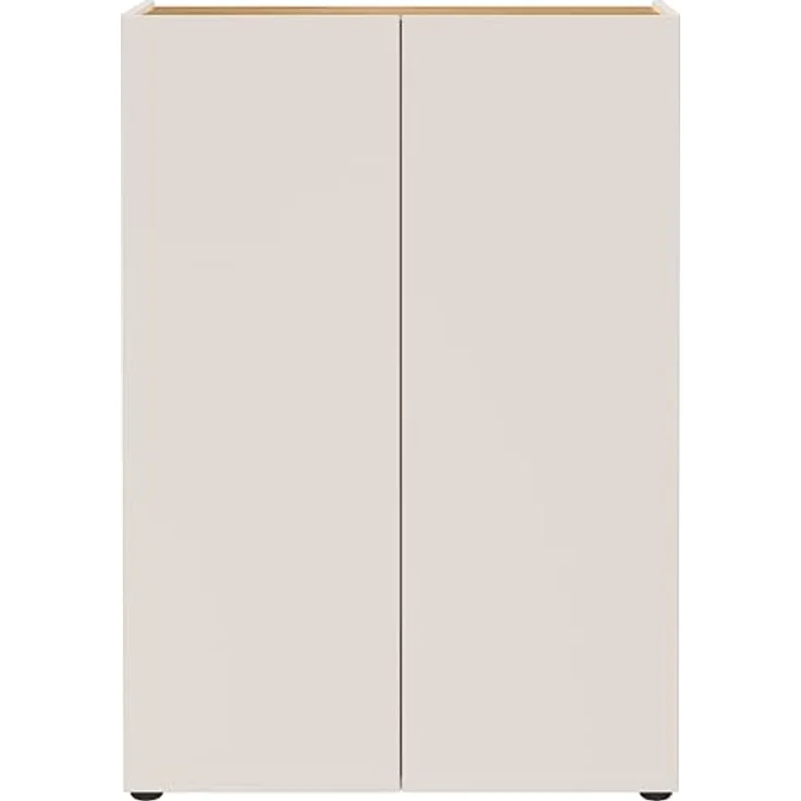 Germania Schuhschrank 1590-605 GW-Alviano, in Kaschmir/Navarra-Eiche-Nb, mit Platz für bis zu 12 Paar Schuhe, 74 x 105 x 33 cm (BxHxT) – Bild 5