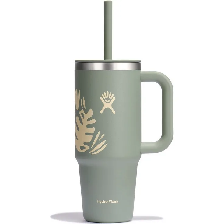 Hydro Flask Thermobecher All Around Travel Tumbler in den Größen 24 oz/ 32 oz / 40 oz, 1-tlg, Edelstahl, Thermo Cup mit Strohhalm