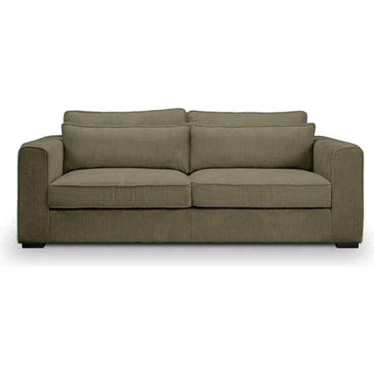 3-Sitzer-Sofa B/H/T: 241 x 92 x 112 cm in khaki – Bild 4