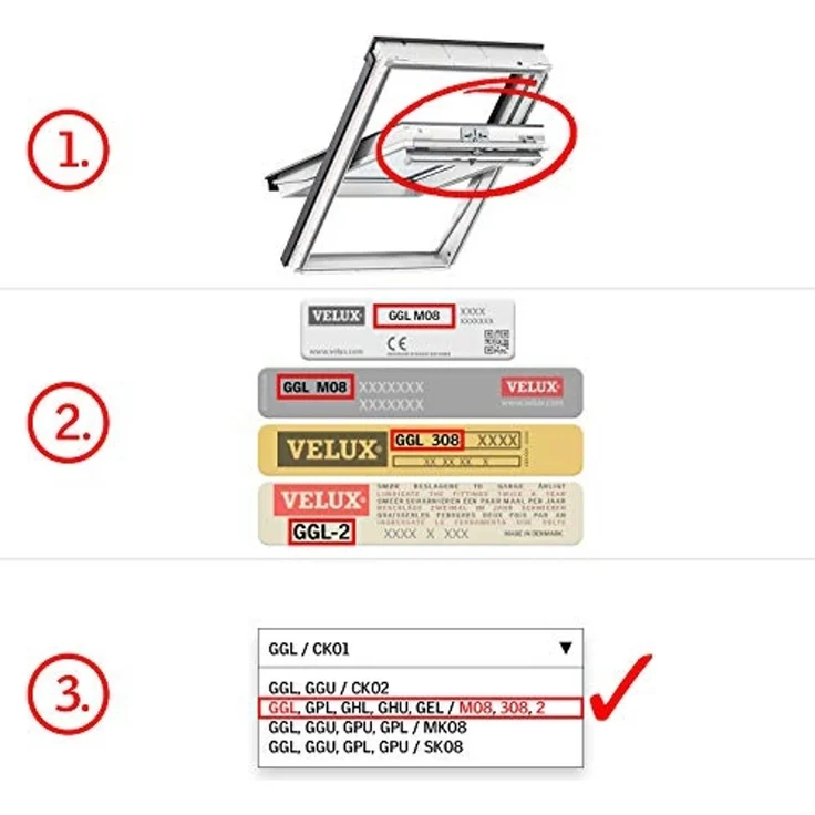 VELUX Hitzeschutz-Markise Haltekrallen MHL Y80 5060 Tageslicht & Hitzeschutz – Bild 3