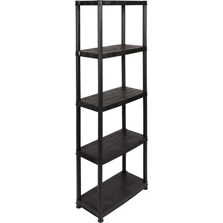 Kreher PRIMO PLUS - Kunststoffregal 12 Zoll (Schwarz)