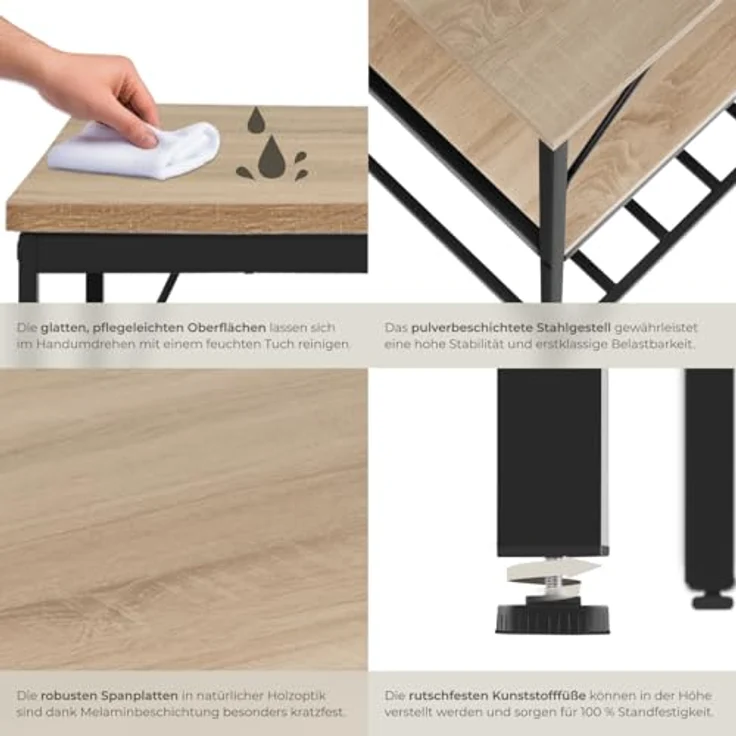 tectake Küchenregal Akeley, Einzelstück, Industrial Style – Bild 6