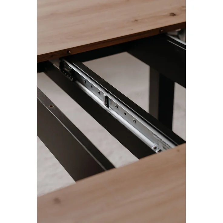 Esstisch >Coburg< in Artisan Oak / schwarz - 100x76x100cm (BxHxT) – Bild 9