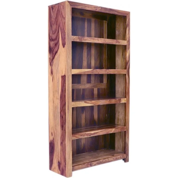 Bücherregal Kali 90x180x35 aus indischem Sheesham-Massivholz