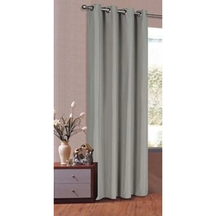 Gardinenbox Gardine, Ösen, blickdicht, Schal Matt unifarben Microsatin Micofaser-Gewebe 20405 – Bild 5