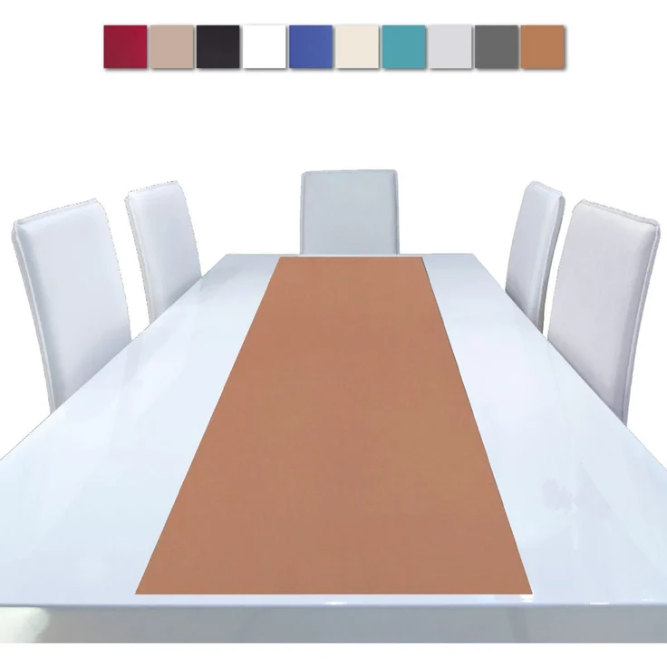 Tischläufer Tischband Tischuntersetzer 140x40 cm, schlicht und modern in vielen verschiedenen Farben erhältlich (braun - hellbraun) – Bild 2