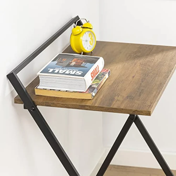 SoBuy FWT88-F Schreibtisch, MDF, PVC-Beschichtung, Braun, 60 x 77 x 40 cm – Bild 10