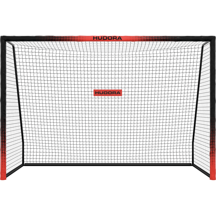 Hudora 'Pro Tect 300 Advanced' Fußballtor, Stahlrohrrahmen mit EPE-Schaumstoff ummantelt, Schwarz / Rot, 300x200 cm – Bild 2
