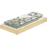 Erst-Holz Bettkasten als Zusatzbett für unsere Etagenbetten 80x190 - Kiefer Natur - 90.10-S17