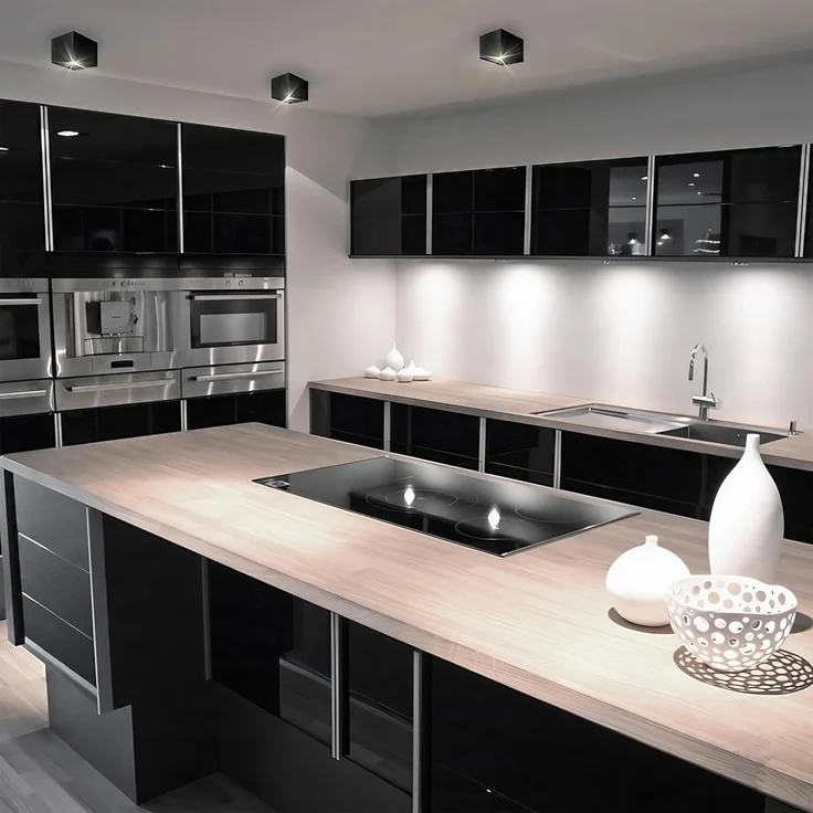 Deckenspots schwarz/silber D-97mm GU10 IP20 quadratisch – Bild 3