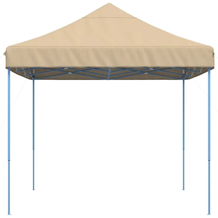 Partyzelt Faltbar, Gartenzelt Pop-Up Beige 410x279x315 cm – Bild 5