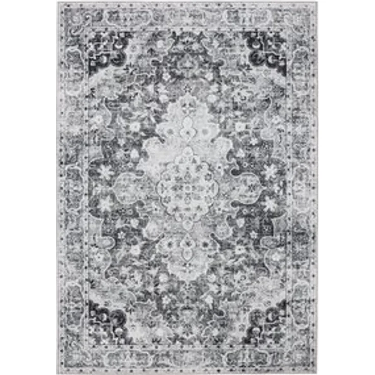 benuta Teppich George, rechteckig, Höhe: 5 mm, Vintage-Look, Kurzflor, Teppich Wohnzimmer, Schlafzimmer, Waschbar – Bild 6