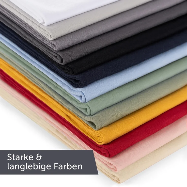 Blumtal Kissenbezug Premium Jersey 2er Set, Oeko-Tex Zertifiziert, (2 Stück), 100% Baumwolle – Bild 6