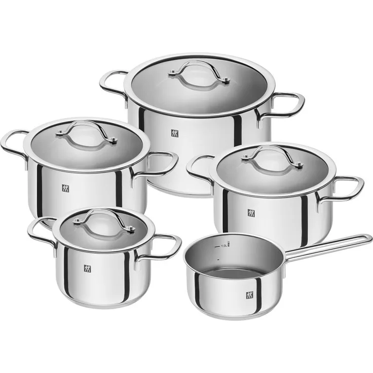 Zwilling Neo Set mit 5 Edelstahltöpfen mit Deckel