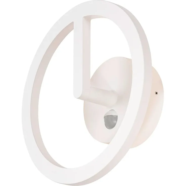 SLV Q-RING, Wandleuchte, Sensor, 3000K, IP54, weiß - Wand- und Deckenleuchten