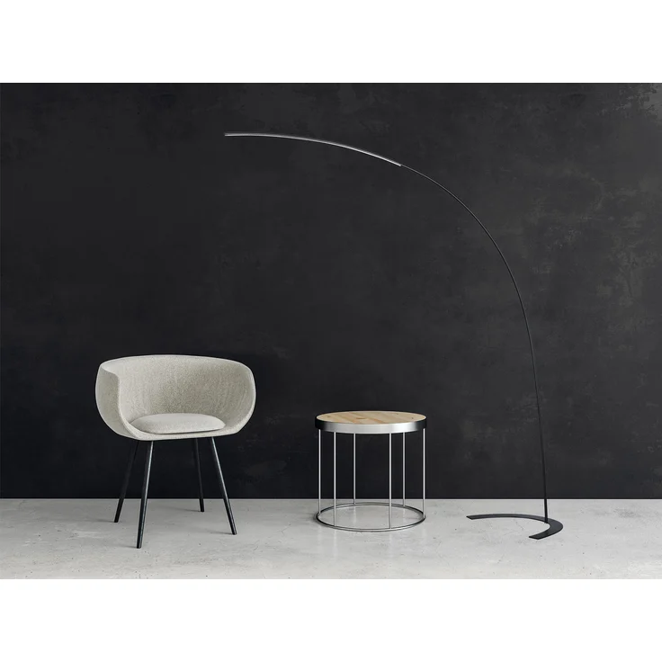 Trio Leuchten 'Shanghai' LED-Bogenlampe mit Dimmfunktion, LED fest integriert, Warmweiß, mit Fußdimmer – Bild 5