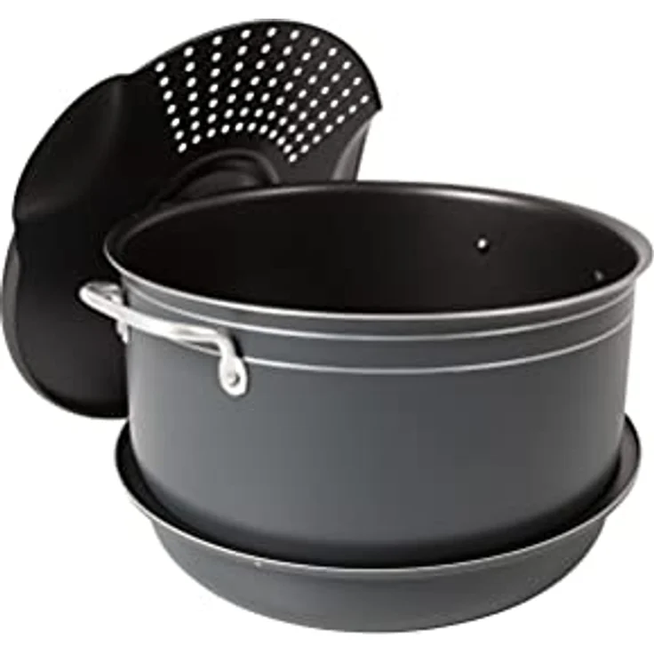 Bo-Camp Kochset Camping Aluminium Trekking Kochgeschirr Alu Topf Pfanne 7-teilig – Bild 4